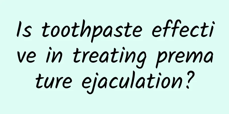 Is toothpaste effective in treating premature ejaculation?