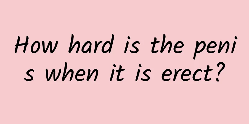 How hard is the penis when it is erect?