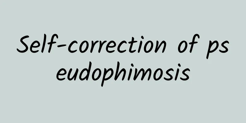 Self-correction of pseudophimosis