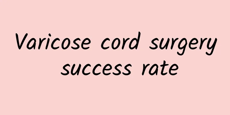 Varicose cord surgery success rate