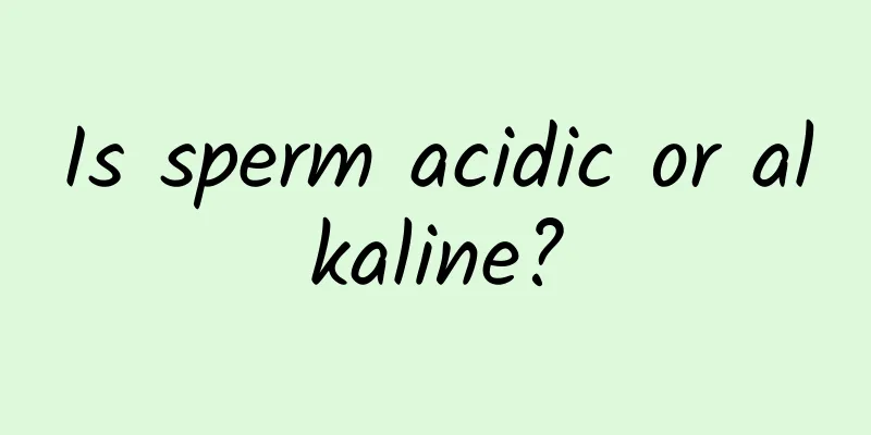 Is sperm acidic or alkaline?