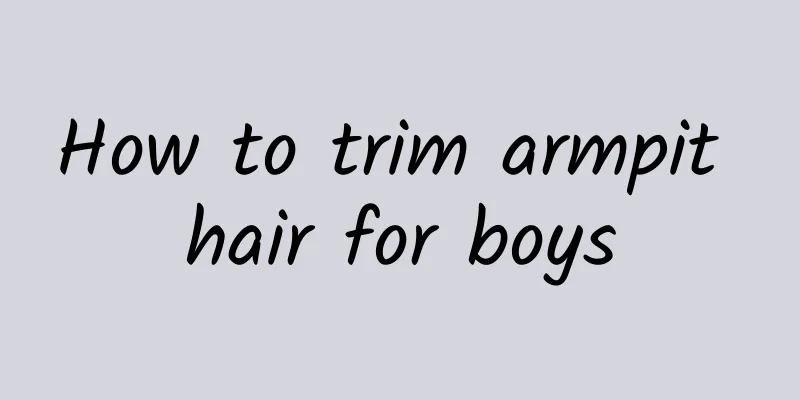 How to trim armpit hair for boys