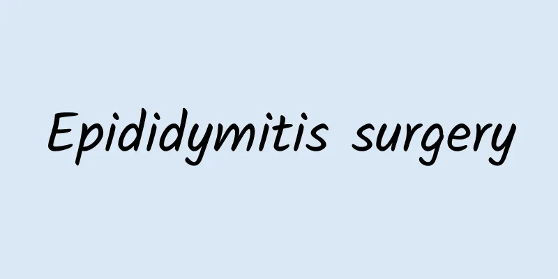 Epididymitis surgery