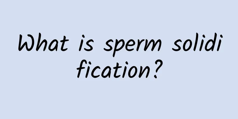 What is sperm solidification?