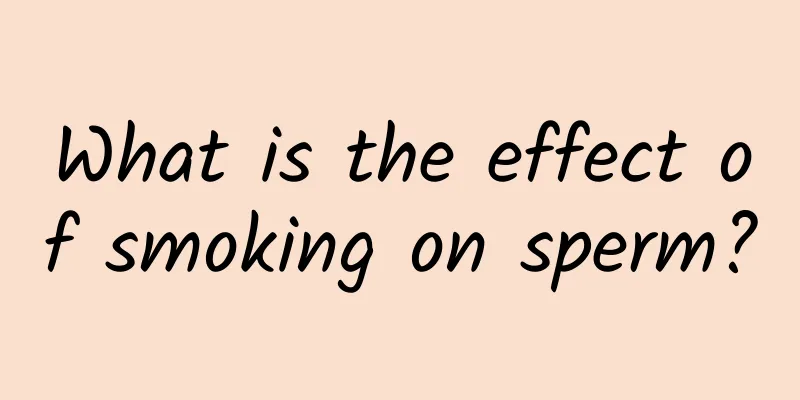 What is the effect of smoking on sperm?