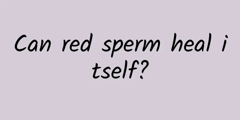 Can red sperm heal itself?