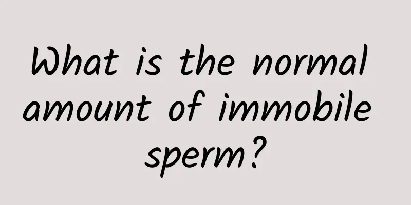 What is the normal amount of immobile sperm?