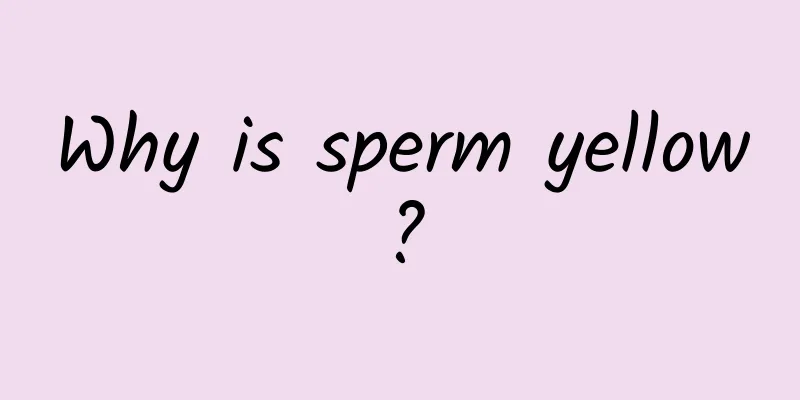 Why is sperm yellow?