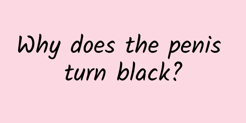 Why does the penis turn black?