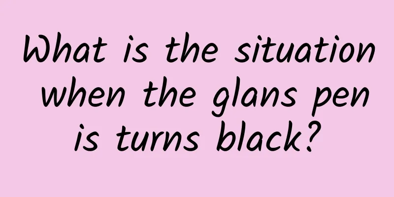 What is the situation when the glans penis turns black?