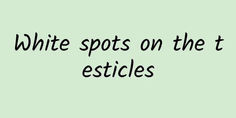 White spots on the testicles