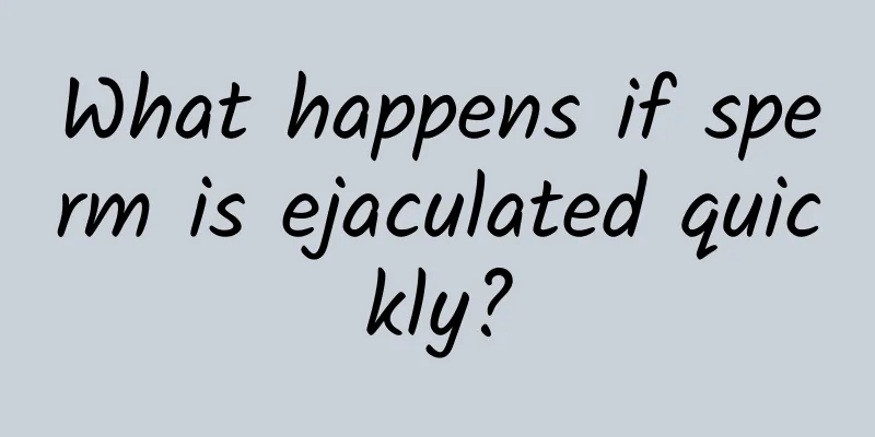 What happens if sperm is ejaculated quickly?