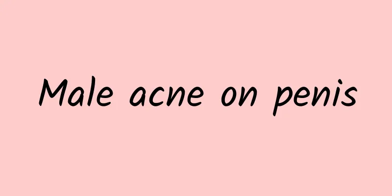 Male acne on penis