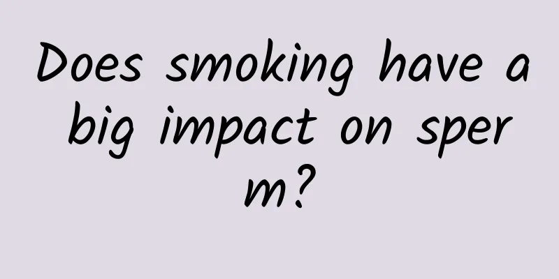 Does smoking have a big impact on sperm?