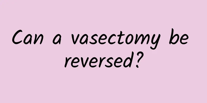 Can a vasectomy be reversed?