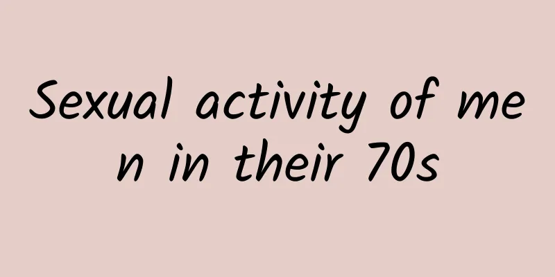 Sexual activity of men in their 70s