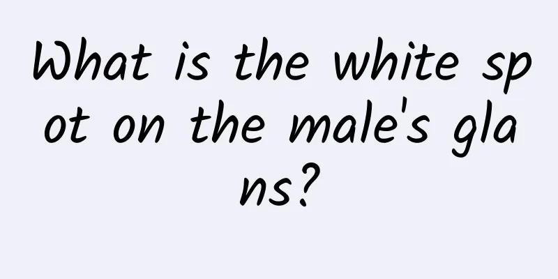 What is the white spot on the male's glans?