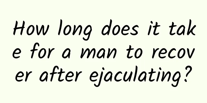 How long does it take for a man to recover after ejaculating?