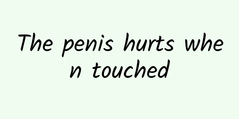The penis hurts when touched