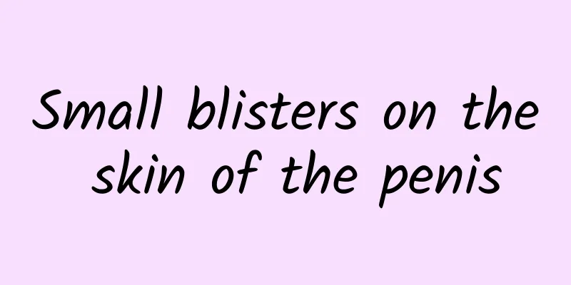 Small blisters on the skin of the penis