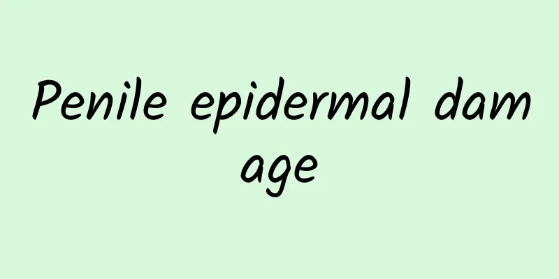 Penile epidermal damage