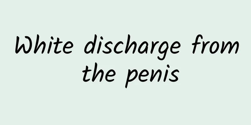 White discharge from the penis