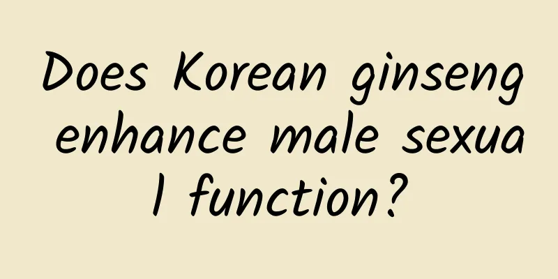 Does Korean ginseng enhance male sexual function?