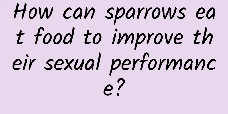 ​How can sparrows eat food to improve their sexual performance?