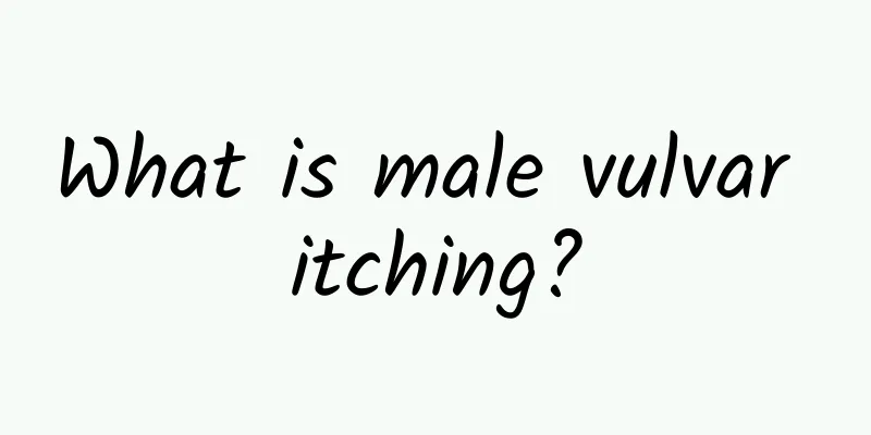 What is male vulvar itching?