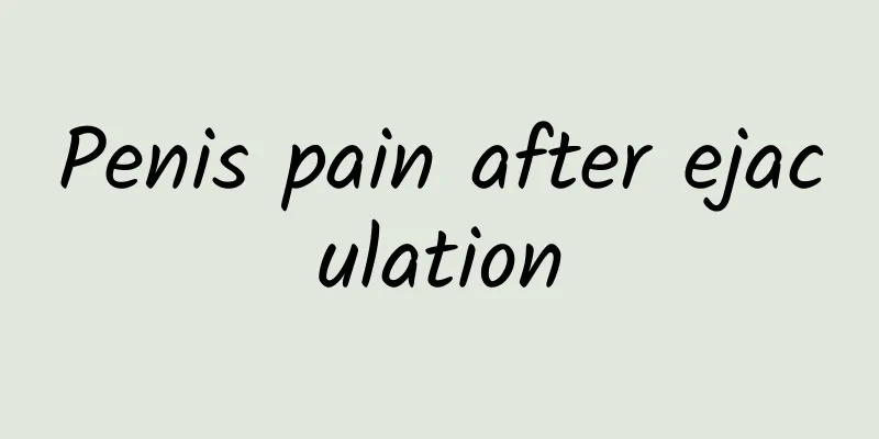Penis pain after ejaculation