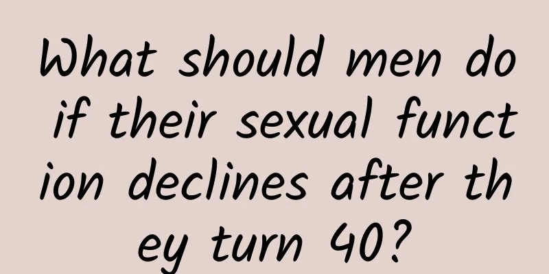 What should men do if their sexual function declines after they turn 40?