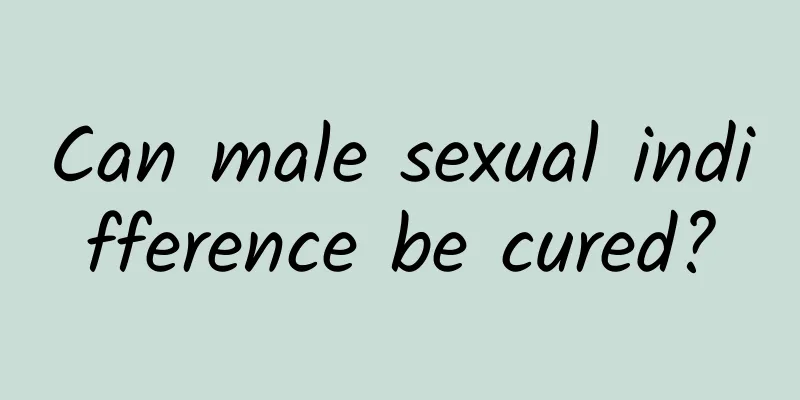 Can male sexual indifference be cured?