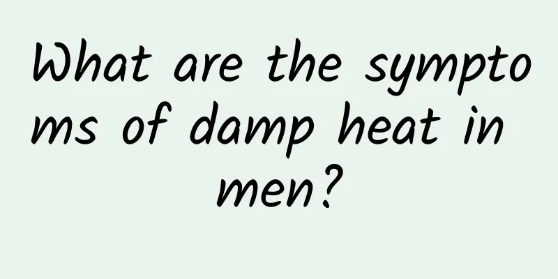 What are the symptoms of damp heat in men?