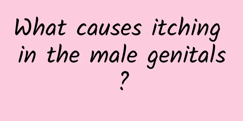 What causes itching in the male genitals?