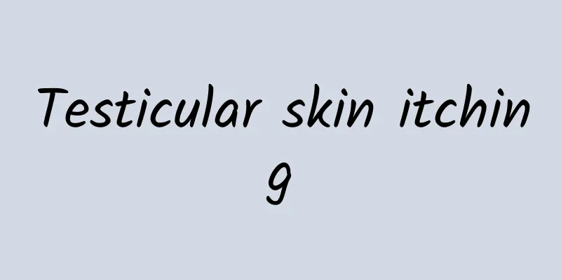 Testicular skin itching