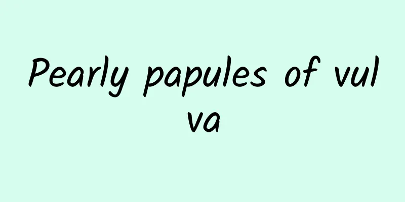 Pearly papules of vulva