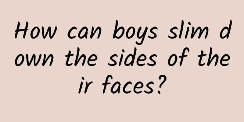 How can boys slim down the sides of their faces?