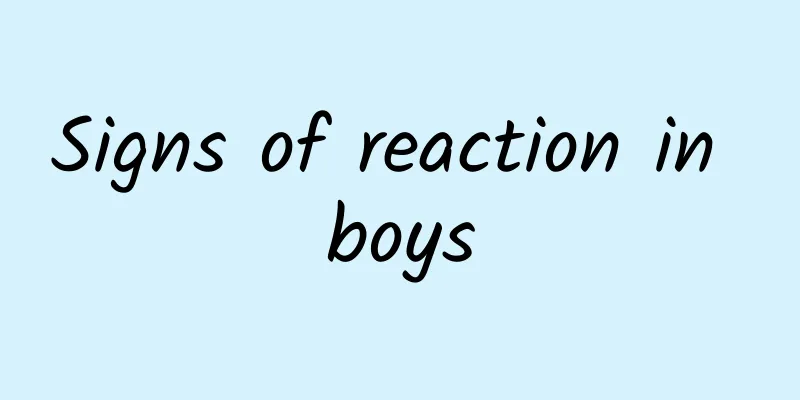 Signs of reaction in boys