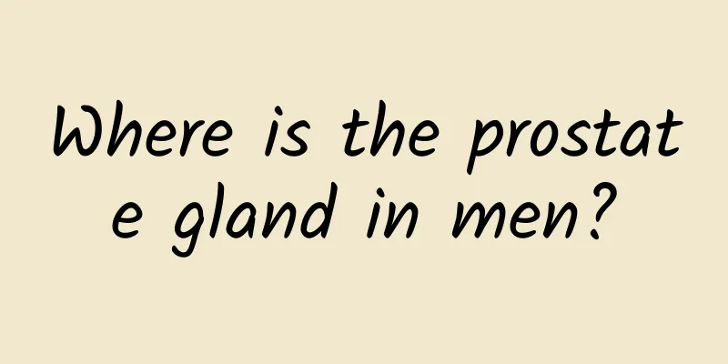 Where is the prostate gland in men?