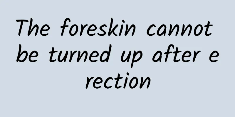 The foreskin cannot be turned up after erection