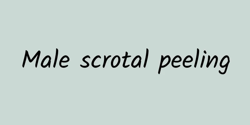 Male scrotal peeling