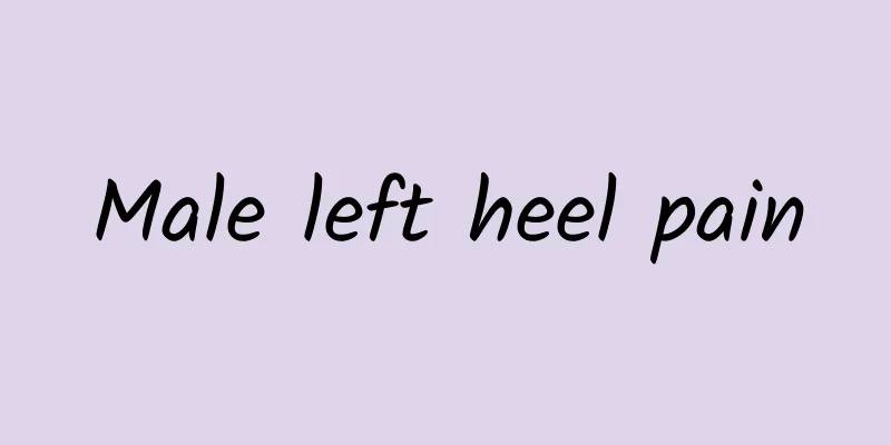 Male left heel pain