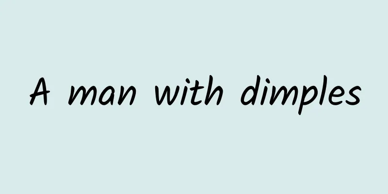 A man with dimples