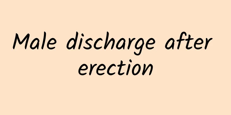 Male discharge after erection