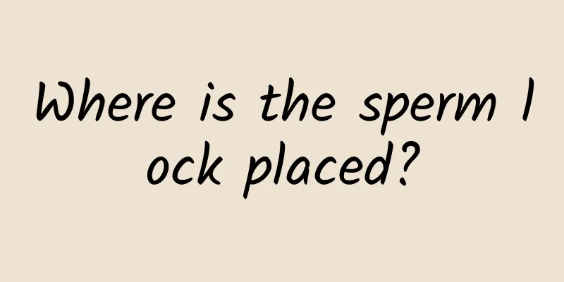 Where is the sperm lock placed?