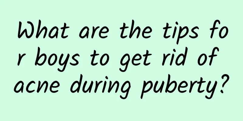 What are the tips for boys to get rid of acne during puberty?
