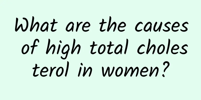What are the causes of high total cholesterol in women?