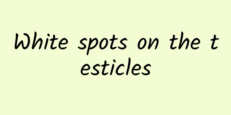 White spots on the testicles