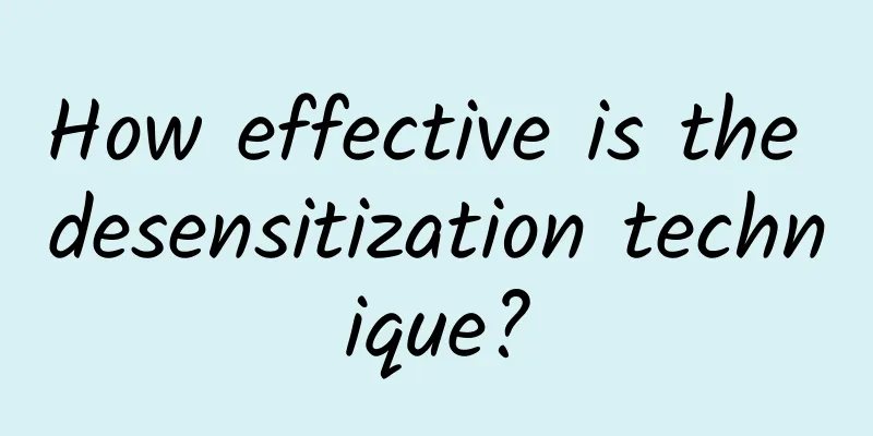 How effective is the desensitization technique?