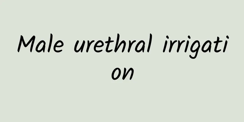Male urethral irrigation
